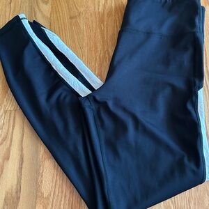 ZYIA Midnight Leggings with Ivory Detail